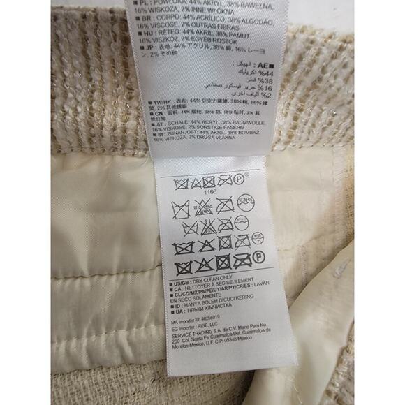 Banana Republic Tweed Micro Shorts Sz 2 Textured Pockets Cream Ecru Office Siren - Picture 6 of 9